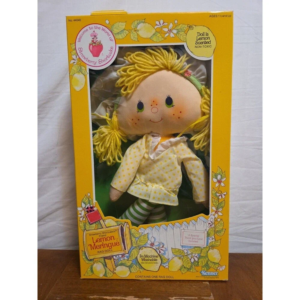 Lemon Meringue Strawberry Shortcake's Friend Rag Doll Kenner 1984 NIB Vintage